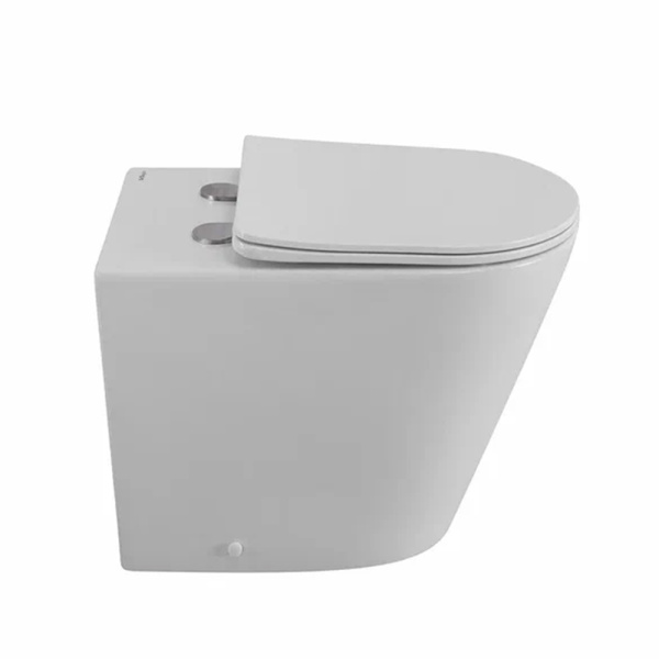 BB1003CBR/SC Унитаз приставной БЕЗОБОДКОВЫЙ с сиденьем FLAY-R BELBAGNO