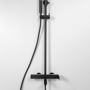 Душевая стойка AVS Cube 811-222-MB черный матовый Душевая стойка AVS Cube 811-222-MB черный матовый