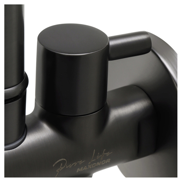 Гигиенический душ со смесителем Maxonor PL6501-9 оружейная сталь Гигиенический душ со смесителем Maxonor PL6501-9 оружейная сталь