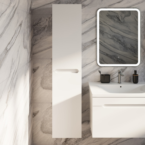 Шкаф-пенал AVS Эстель 35x160 белый