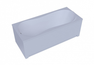 Акриловая ванна Aquatek Афродита 150x70 белая, с экраном, каркасом и сливом-переливом