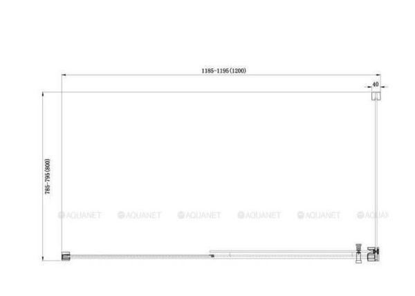 Душевой уголок Aquanet Delta 120х80 профиль хром, стекло прозрачное Душевой уголок Aquanet Delta 120х80 профиль хром, стекло прозрачное