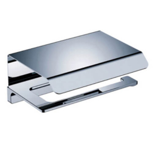 Держатель для туалетной бумаги AVS Zeta хром, с полочкой