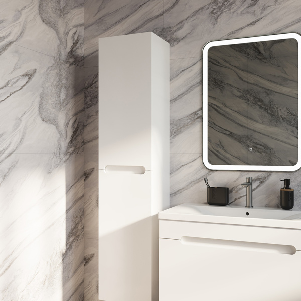 Шкаф-пенал AVS Эстель 35x160 белый