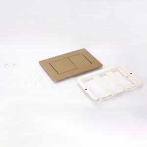 Клавиша смыва AVS золото матовое металлическая, квадратные кнопки Клавиша смыва AVS золото матовое металлическая, квадратные кнопки