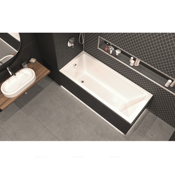 Акриловая ванна WHITECROSS Wave Slim 170х70 белая, без каркаса Акриловая ванна WHITECROSS Wave Slim 170х70 белая, без каркаса