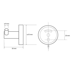 Крючок двойной Sablo Bemeta 160106032 Крючок двойной Sablo Bemeta 160106032