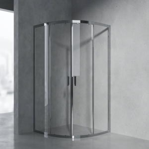 Душевой уголок AVS Раунд Изи 90x90 профиль хром, стекло прозрачное